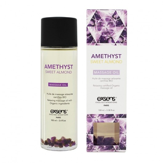 Органическое массажное масло AMETHYST SWEET ALMOND - 100 мл. - Exsens - купить с доставкой в Новомосковске