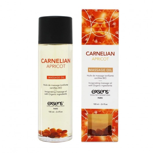 Органическое массажное масло CARNELIAN APRICOT - 100 мл. - Exsens - купить с доставкой в Новомосковске