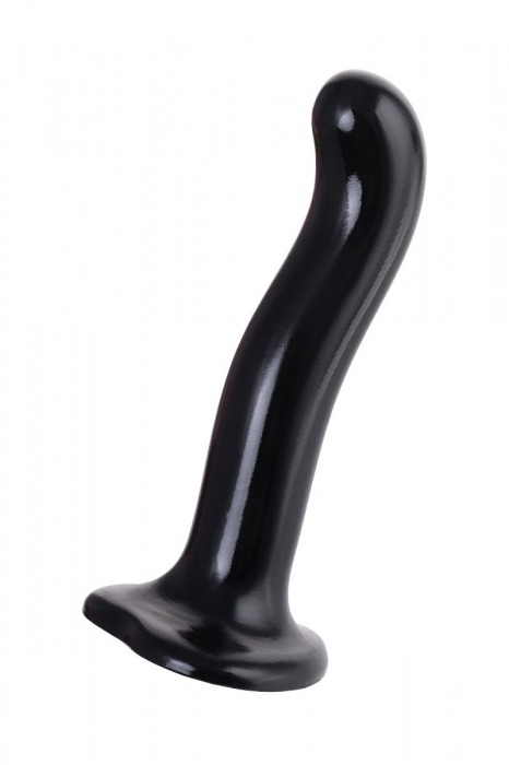 Черный стимулятор для пар P G-Spot Dildo Size M - 18 см. - Strap-on-me - в Новомосковске купить с доставкой