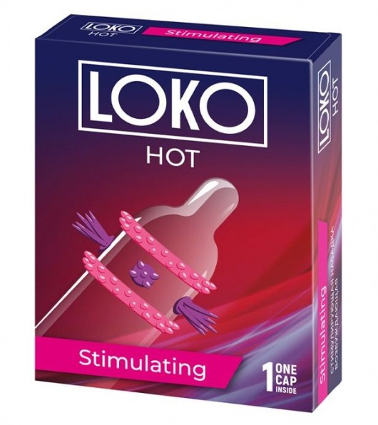 Стимулирующая насадка на пенис LOKO HOT с возбуждающим эффектом - Sitabella - в Новомосковске купить с доставкой