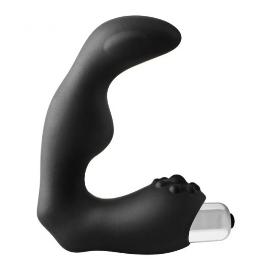 Черный вибромассажер простаты FantASStic Vibrating Prostate Massager - 11,3 см. - Dream Toys - в Новомосковске купить с доставкой