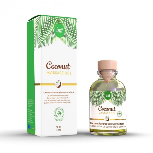 Массажный гель с ароматом кокоса Coconut - 30 мл. - INTT - купить с доставкой в Новомосковске