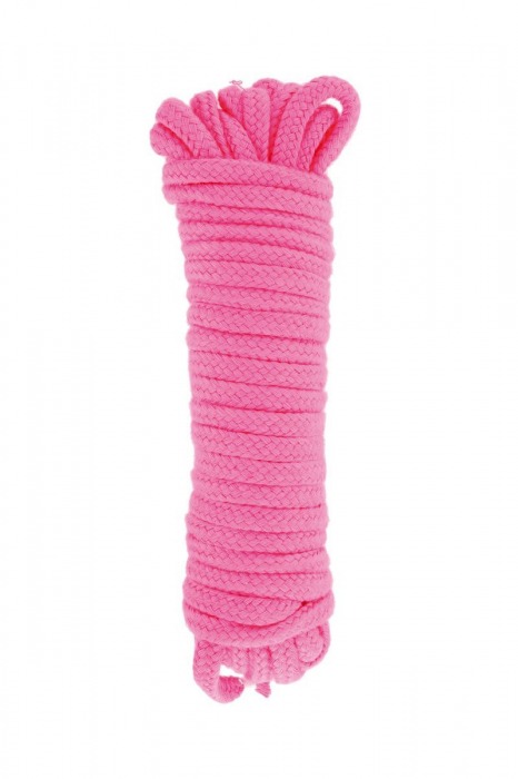 Розовая веревка для связывания Sweet Caress Rope - 10 метров - Sweet Caress - купить с доставкой в Новомосковске