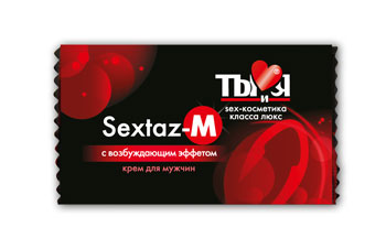Возбуждающий крем Sextaz-M для мужчин в одноразовой упаковке - 1,5 гр. - Биоритм - купить с доставкой в Новомосковске