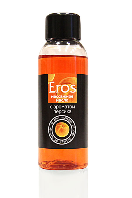 Массажное масло Eros exotic с ароматом персика - 50 мл. - Биоритм - купить с доставкой в Новомосковске
