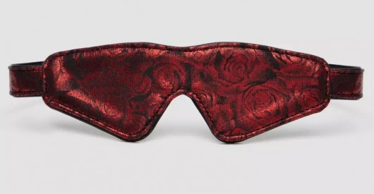 Двусторонняя красно-черная маска на глаза Reversible Faux Leather Blindfold - Fifty Shades of Grey - купить с доставкой в Новомосковске