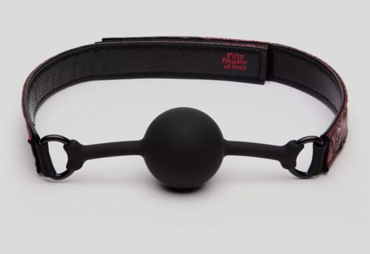 Кляп-шар на двусторонних ремешках Reversible Silicone Ball Gag - Fifty Shades of Grey - купить с доставкой в Новомосковске