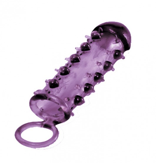 Закрытая фиолетовая насадка с пупырышками SAMURAI PENIS SLEEVE PURPLE - 14,5 см. - NMC - в Новомосковске купить с доставкой