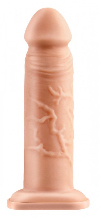 Телесный реалистичный фаллоимитатор с полостью Silicone Hollow Extension - 20 см. - Pipedream - купить с доставкой в Новомосковске