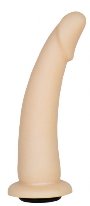Телесная гладкая насадка-фаллоимитатор Harness - 17 см. - LOVETOY (А-Полимер) - купить с доставкой в Новомосковске