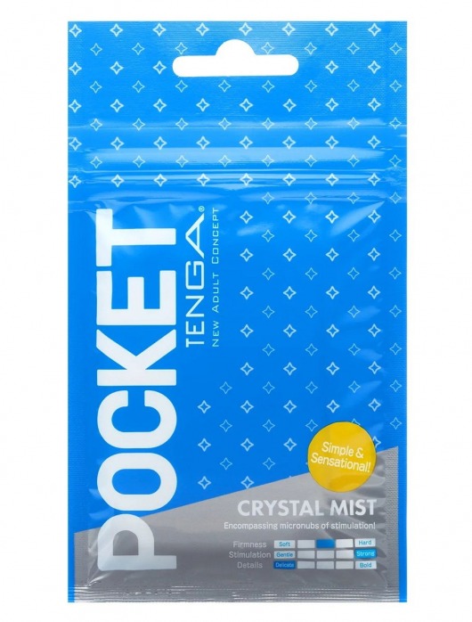 Карманный мастурбатор Crystal Mist - Tenga - в Новомосковске купить с доставкой