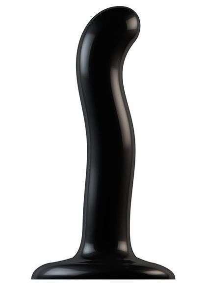 Черный фаллоимитатор-насадка Strap-On-Me P G spot Dildo size S - 16,4 см. - Strap-on-me - купить с доставкой в Новомосковске
