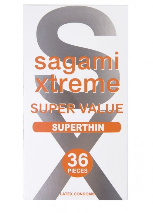 Ультратонкие презервативы Sagami Xtreme Superthin - 36 шт. - Sagami - купить с доставкой в Новомосковске