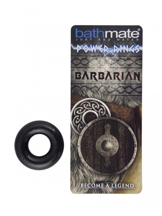 Чёрное эрекционное кольцо Barbarian - Bathmate - в Новомосковске купить с доставкой