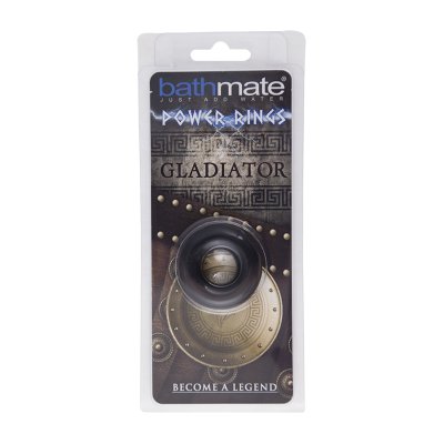 Чёрное эрекционное кольцо Gladiator - Bathmate - в Новомосковске купить с доставкой