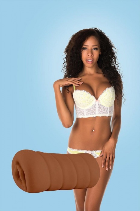 Коричневый мастурбатор-вагина BRIANNA - Dream Toys - в Новомосковске купить с доставкой