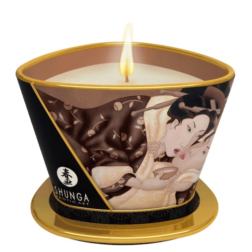 Массажная свеча Intoxicatin Chocolate с ароматом шоколада - 170 мл. - Shunga - купить с доставкой в Новомосковске