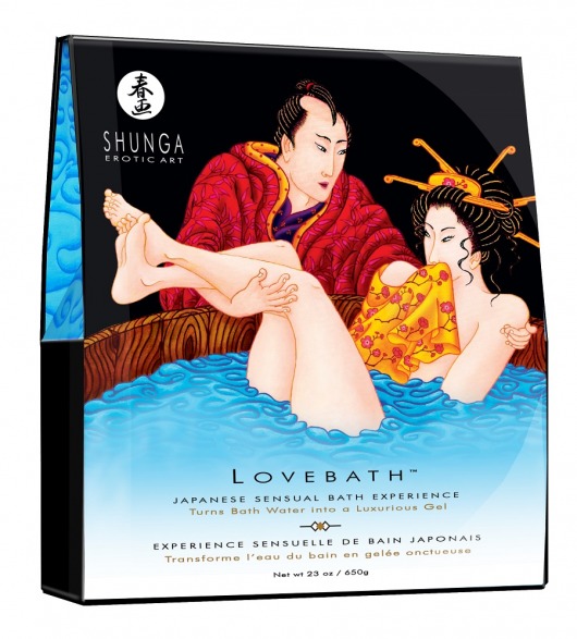 Соль для ванны Lovebath Ocean temptation, превращающая воду в гель - 650 гр. - Shunga - купить с доставкой в Новомосковске