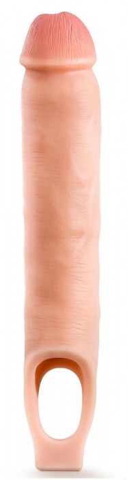 Телесная насадка-удлинитель 11.5 Inch Silicone Cock Sheath Penis Extender - 29,2 см. - Blush Novelties - в Новомосковске купить с доставкой