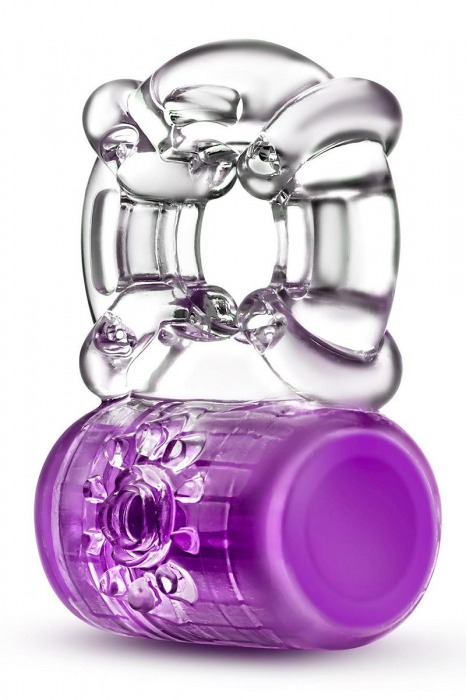 Фиолетовое эрекционное виброкольцо Pleaser Rechargeable C-Ring - Blush Novelties - в Новомосковске купить с доставкой