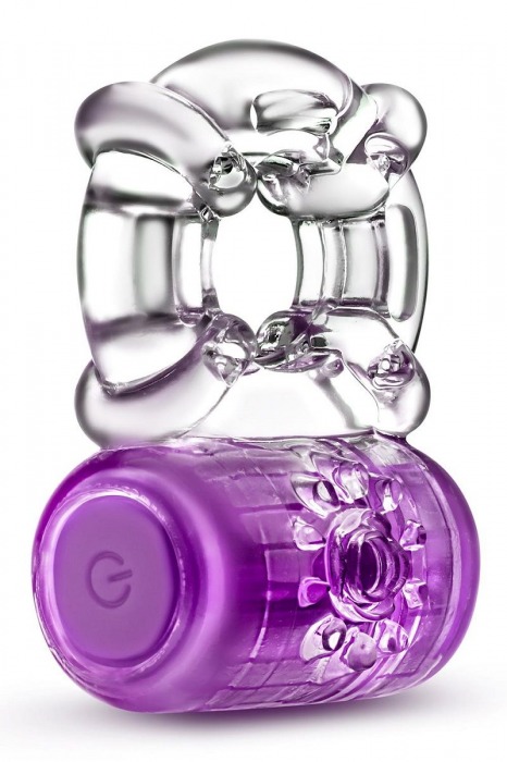 Фиолетовое эрекционное виброкольцо One Night Stand Vibrating C-Ring - Blush Novelties - в Новомосковске купить с доставкой