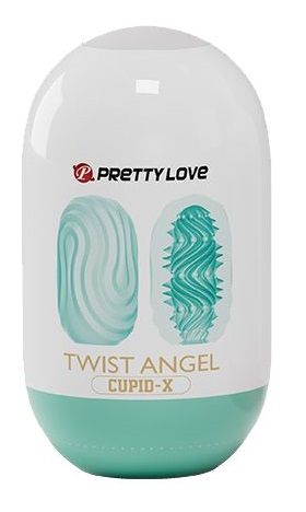 Бирюзовый мастурбатор-яйцо Twist Angel - Baile - в Новомосковске купить с доставкой