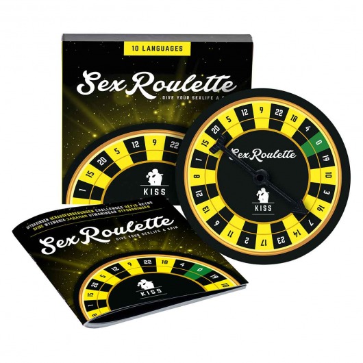 Настольная игра-рулетка Sex Roulette Kiss - Tease&Please - купить с доставкой в Новомосковске