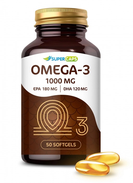 Пищевая добавка SuperCaps OMEGA-3 - 50 капсул (1000 мг) - SuperCaps - купить с доставкой в Новомосковске