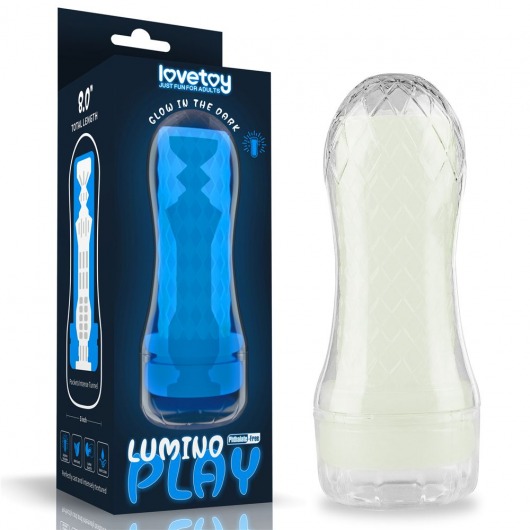 Светящийся в темноте мастурбатор Lumino Play Masturbator Pocketed - Lovetoy - в Новомосковске купить с доставкой