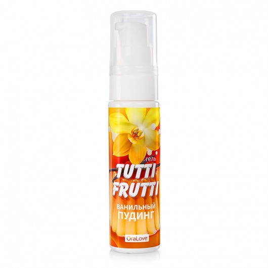 Интимный гель на водной основе Tutti-Frutti  Ванильный пудинг  - 30 гр. - Биоритм - купить с доставкой в Новомосковске