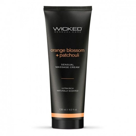 Массажный легкий крем WICKED Orange Blossom plus Patchouli - 120 мл. - Wicked - купить с доставкой в Новомосковске