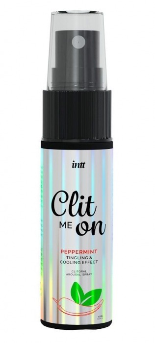 Клиторальный возбуждающий спрей Clit Me On Peppermint - 12 мл. - INTT - купить с доставкой в Новомосковске
