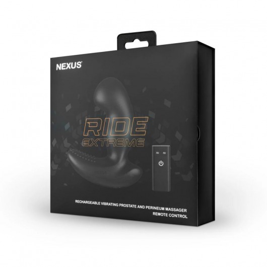 Черный вибромассажер простаты Nexus Ride Extreme - 14,1 см. - Nexus Range - в Новомосковске купить с доставкой