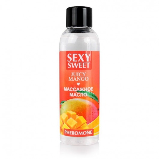 Массажное масло Sexy Sweet Juicy Mango с феромонами и ароматом манго - 75 мл. - Биоритм - купить с доставкой в Новомосковске