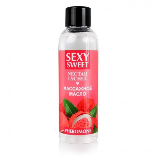 Массажное масло Sexy Sweet Nectar Lychee с феромонами и ароматом личи - 75 мл. - Биоритм - купить с доставкой в Новомосковске