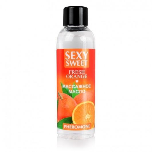Массажное масло Sexy Sweet Fresh Orange с ароматом апельсина и феромонами - 75 мл. - Биоритм - купить с доставкой в Новомосковске