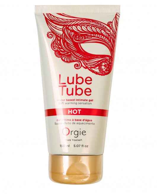 Интимный гель на водной основе Lube Tube Hot с разогревающим эффектом - 150 мл. - ORGIE - купить с доставкой в Новомосковске