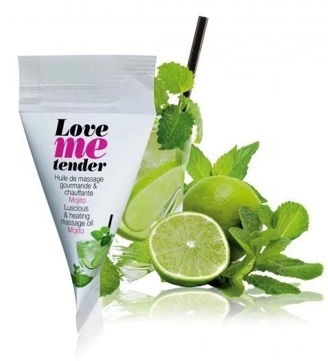 Съедобное согревающее массажное масло Love Me Tender Mojito с ароматом мохито - 10 мл. - Love to Love - купить с доставкой в Новомосковске