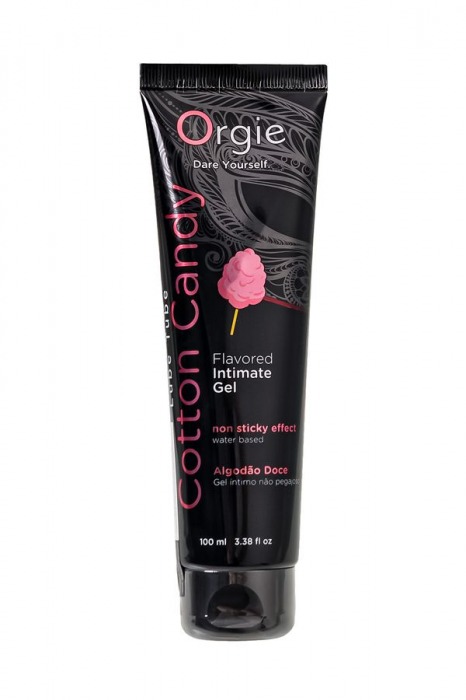 Интимный гель на водной осное Lube Tube Cotton Candy со вкусом сахарной ваты - 100 мл. - ORGIE - купить с доставкой в Новомосковске