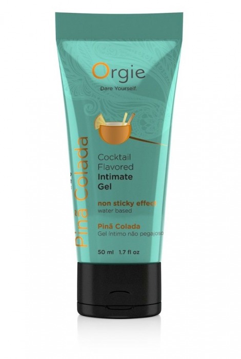 Съедобный интимный гель Orgie Lube Tube Cocktail Pina Colada - 50 мл. - ORGIE - купить с доставкой в Новомосковске