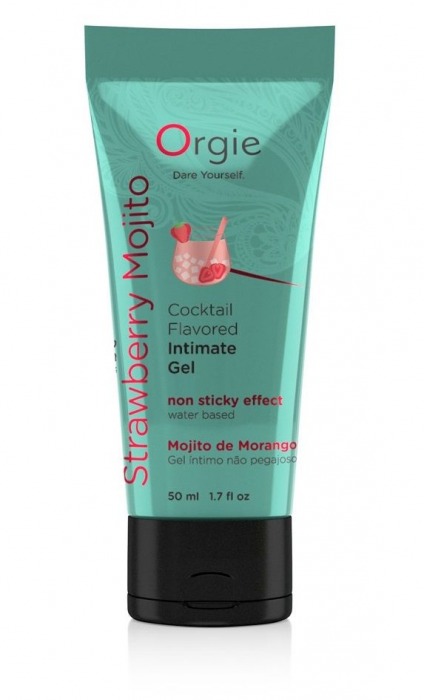 Съедобный интимный гель Orgie Lube Tube Cocktail Strawberry Mojito - 50 мл. - ORGIE - купить с доставкой в Новомосковске