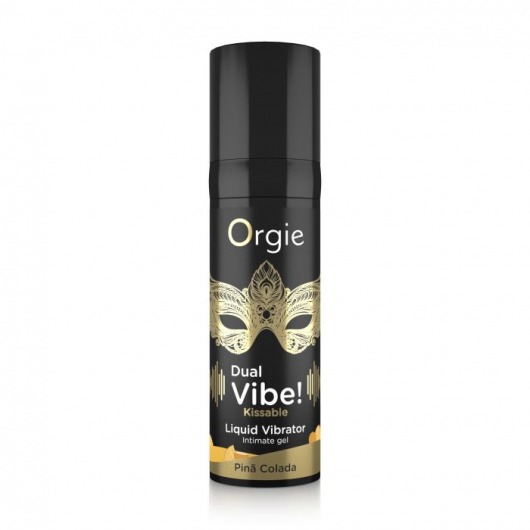 Съедобный гель Dual Vibe Pina Colada с эффектом вибрации и вкусом коктейля пина колада - 15 мл. - ORGIE - купить с доставкой в Новомосковске