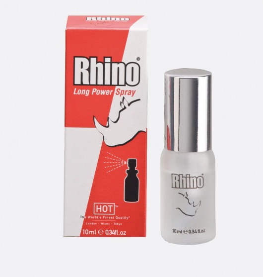 Пролонгирующий спрей для мужчин Rhino - 10 мл. - HOT - купить с доставкой в Новомосковске