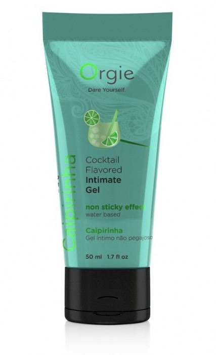 Съедобный интимный гель Orgie Lube Tube Cocktail Caipirinha - 50 мл. - ORGIE - купить с доставкой в Новомосковске