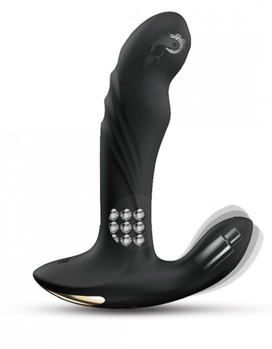 Черный вибромассажер простаты Multi P-Joy с 3 моторами - Dorcel - в Новомосковске купить с доставкой
