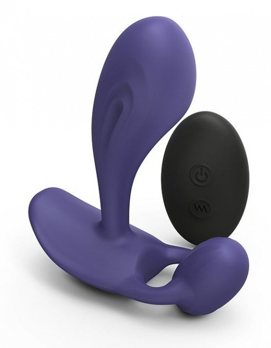 Темно-синий вибромассажер Witty P G Vibrator with Remote Control - Love to Love - в Новомосковске купить с доставкой