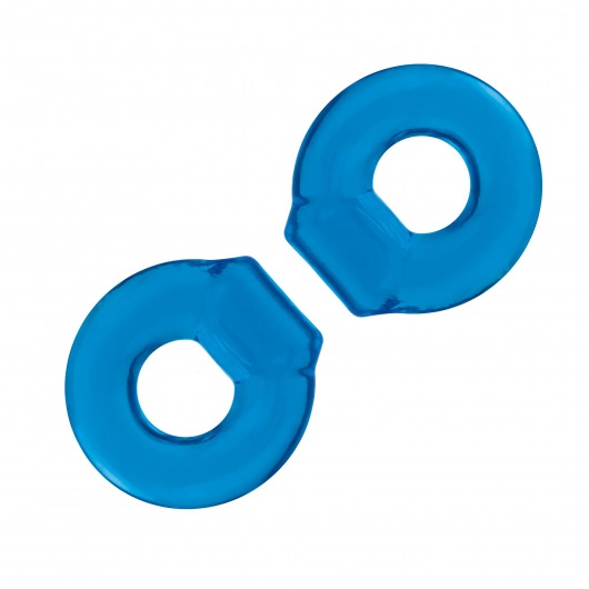 Комплект из двух колец для пениса 2-Pack Ultra-Stretch Stamina Endurance Ring - BlueLine - в Новомосковске купить с доставкой