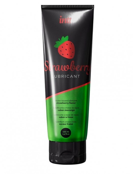 Смазка на водной основе с ароматом клубники Strawberry Lubricant - 100 мл. - INTT - купить с доставкой в Новомосковске