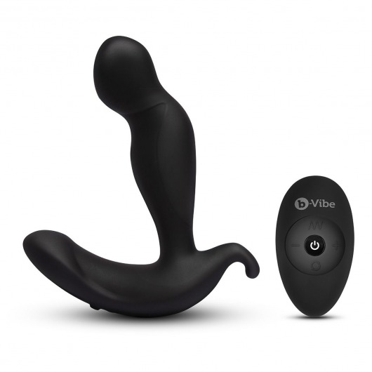 Черный анальный стимулятор с вращением и вибрацией 360 Plug - 13 см. - b-Vibe - в Новомосковске купить с доставкой