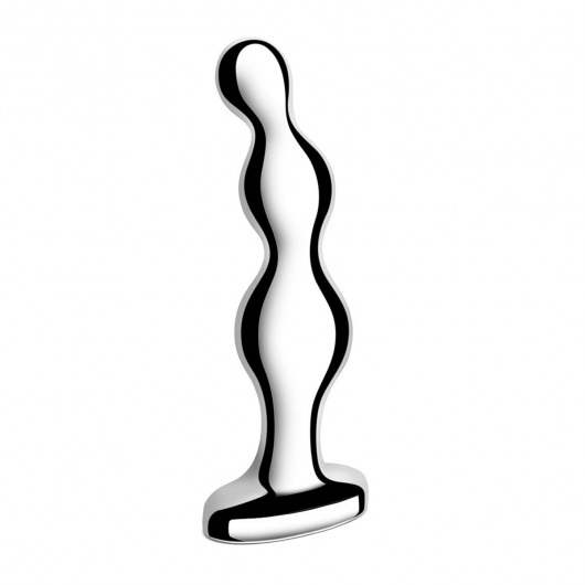 Стальной анальный фаллоимитатор для простаты Stainless Steel Anal Beads - 13 см. - b-Vibe - в Новомосковске купить с доставкой
